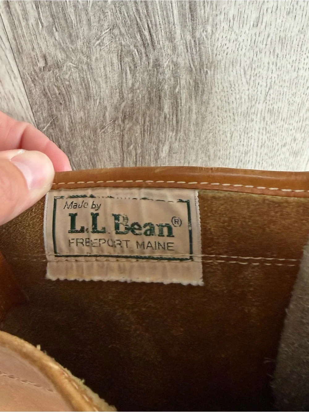 Vintage LL Bean Boot Maine Hunting Shoe Duck Bean  Brown Made In USA Mens